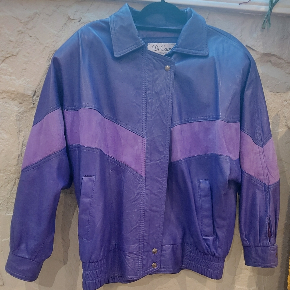 **SOLD** Vintage leather bomber jacket